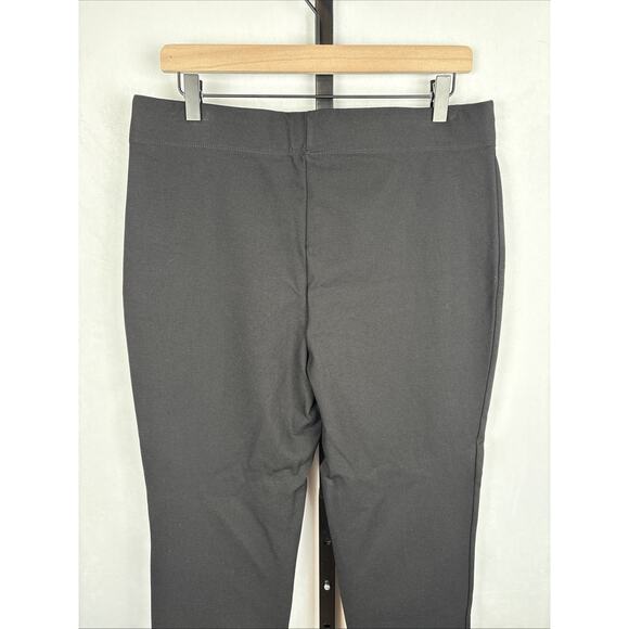 NEW Max Studio Pull On Ponte Knit Pants Womens XL Black Pull On Stretch Timeless - Picture 6 of 10